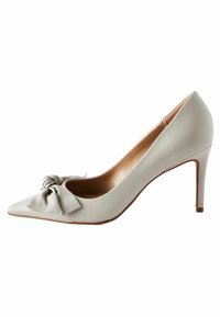 Talons Hauts NEXT En Cuir Beige - Taille 6 UK - Type Clog à Talon - Occasion En Très Bon état