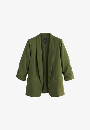 RUCHED SLEEVE TALL REGULAR FIT - Lühike jakk - khaki green