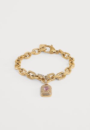 Guess, CRYSTAL LOVE - Bracelet - yellow gold-coloured/pink