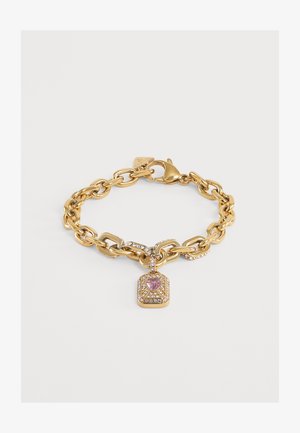 Guess, CRYSTAL LOVE - Bracelet - yellow gold-coloured/pink