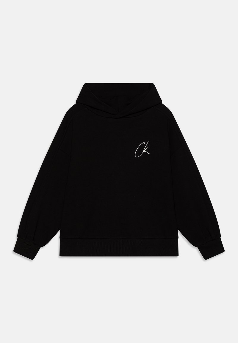 Calvin Klein Jeans SIGNAGE COMFORT HOODIE UNISEX - Hoodie - black