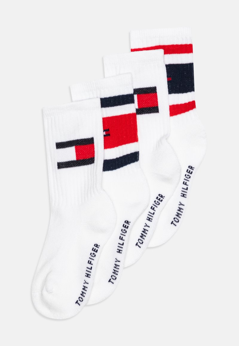 Tommy Hilfiger - KIDS FLAG SPORT STRIPE UNISEX 4 PACK - Calcetines - white, Ampliar