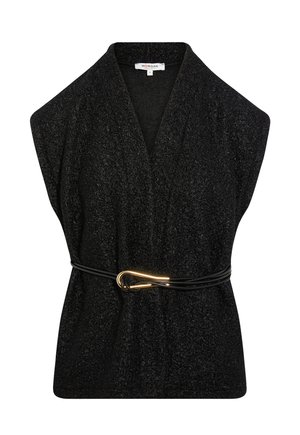 Morgan, MORGAN MORGAN SLEEVELESS JACKET - Waistcoat - noir