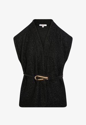 Morgan, MORGAN MORGAN SLEEVELESS JACKET - Waistcoat - noir
