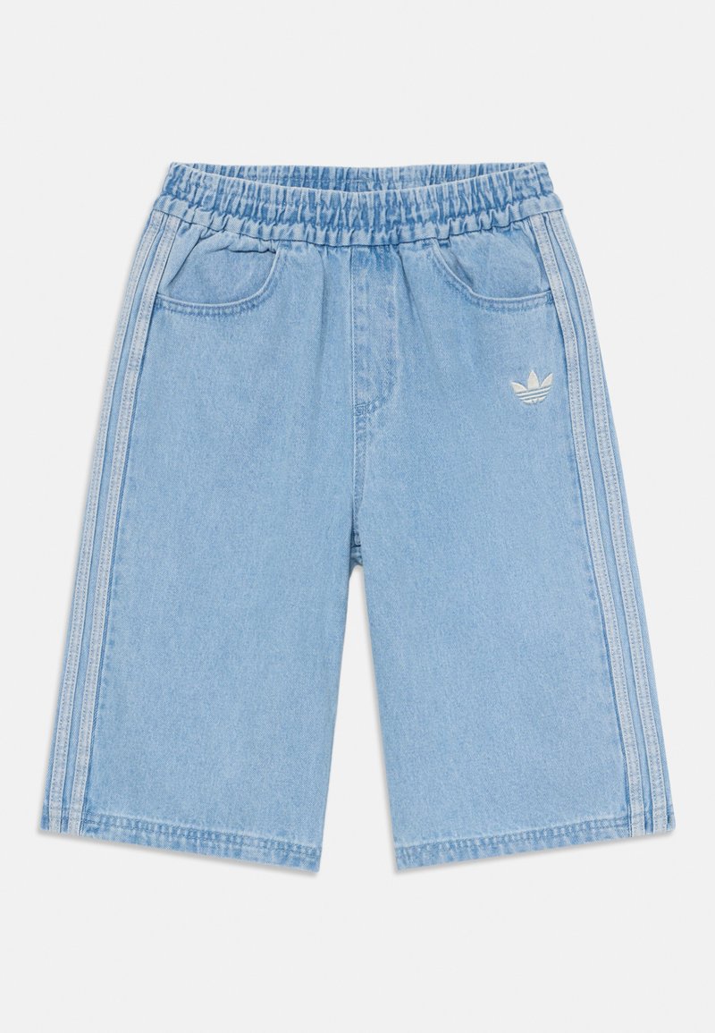 adidas Originals MINECRAFT UNISEX - Denim shorts - clear blue/blue ...