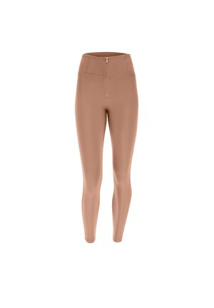 PUSH UP SUPERSKINNY VITA ALTA CON ZIP - Leggings - rosa