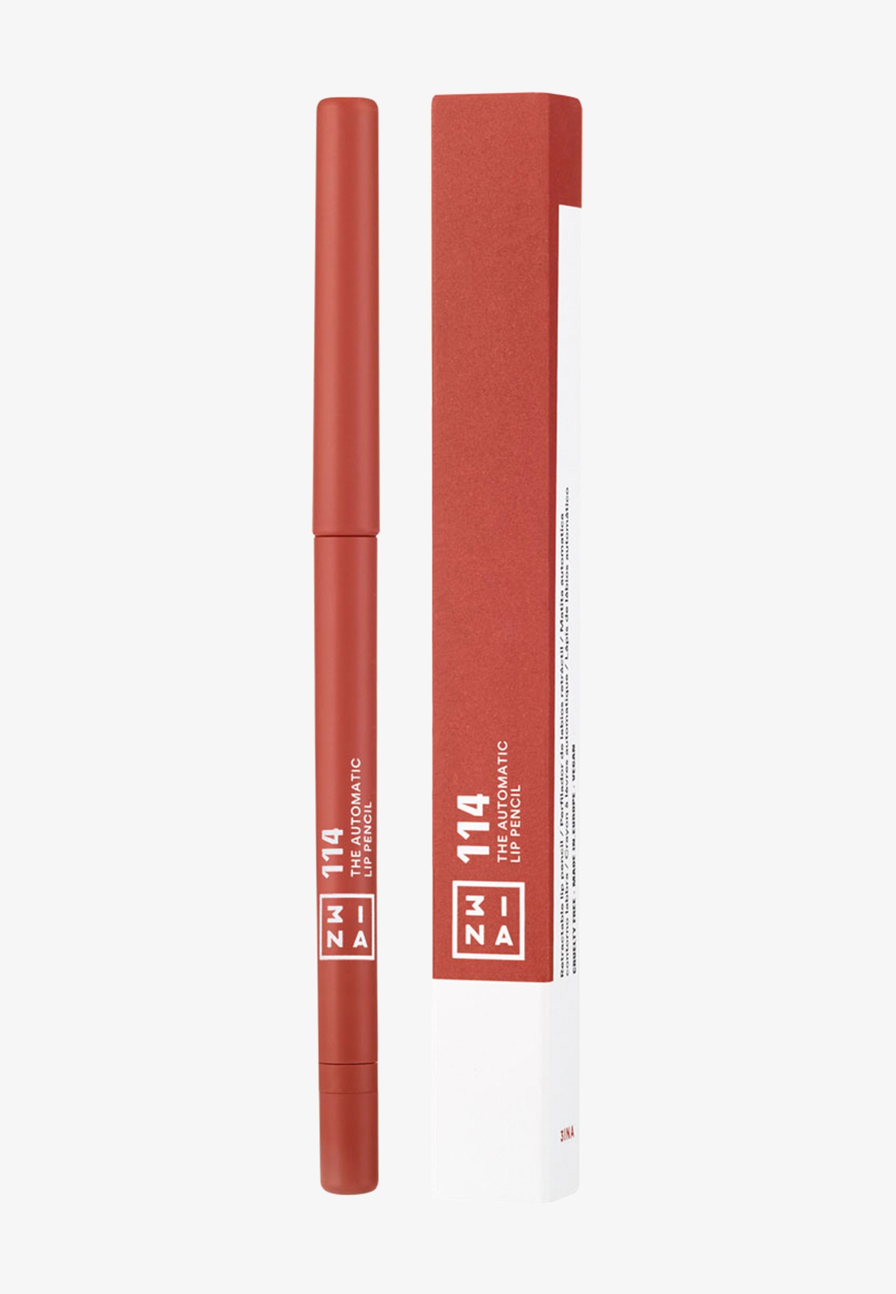 3INA The Lip Pencil 240 – Nude Rosa, Veganer Lipliner, Cremige Textur, Langanhaltend