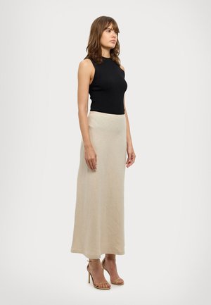 ANTIBES MAXI SKIRT - Maxiskjørt - sand