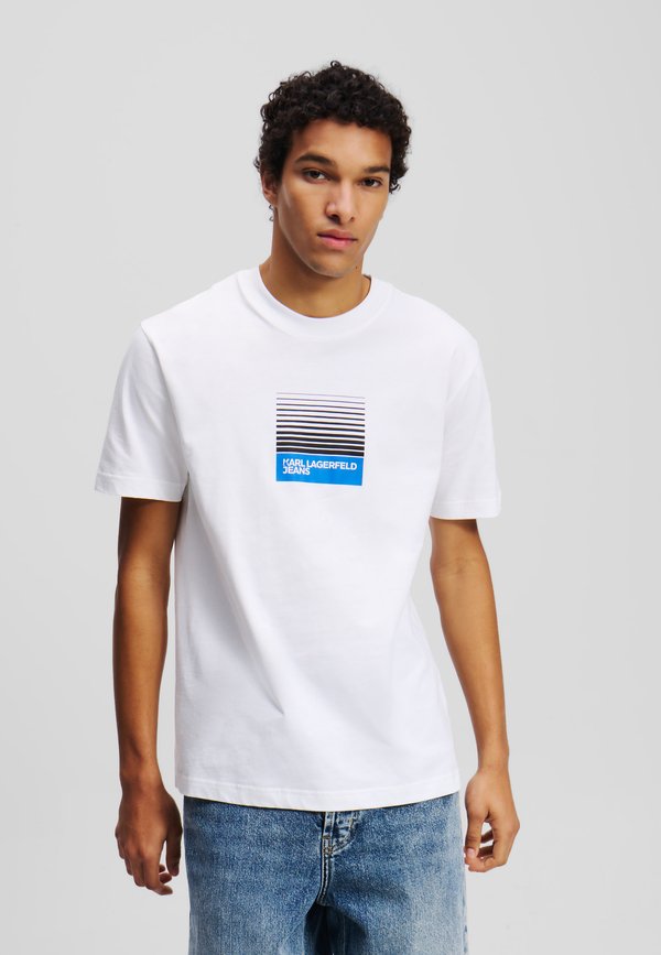 REG BOX FADE LOGO TEE - Print T-shirt3