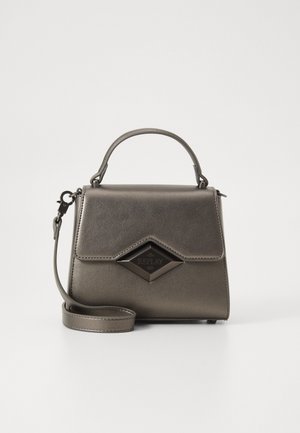 SHEILA RHOMBUS TOP HANDLE BAG - Käsilaukku - gun metal