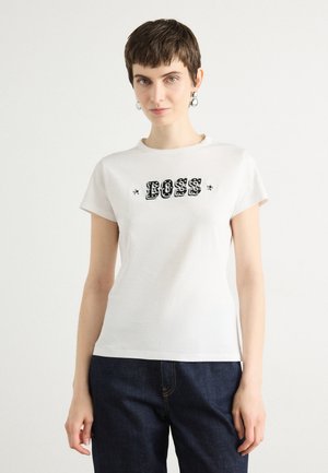 ENDORA - Print T-shirt - white