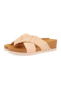 Gioseppo CON TIRAS CUÑA PARA GOULDS - Mules à talons - rosa