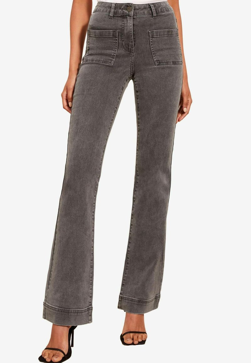 Friends Like These HIGH WAIST POCKET - Kelnės - grey
