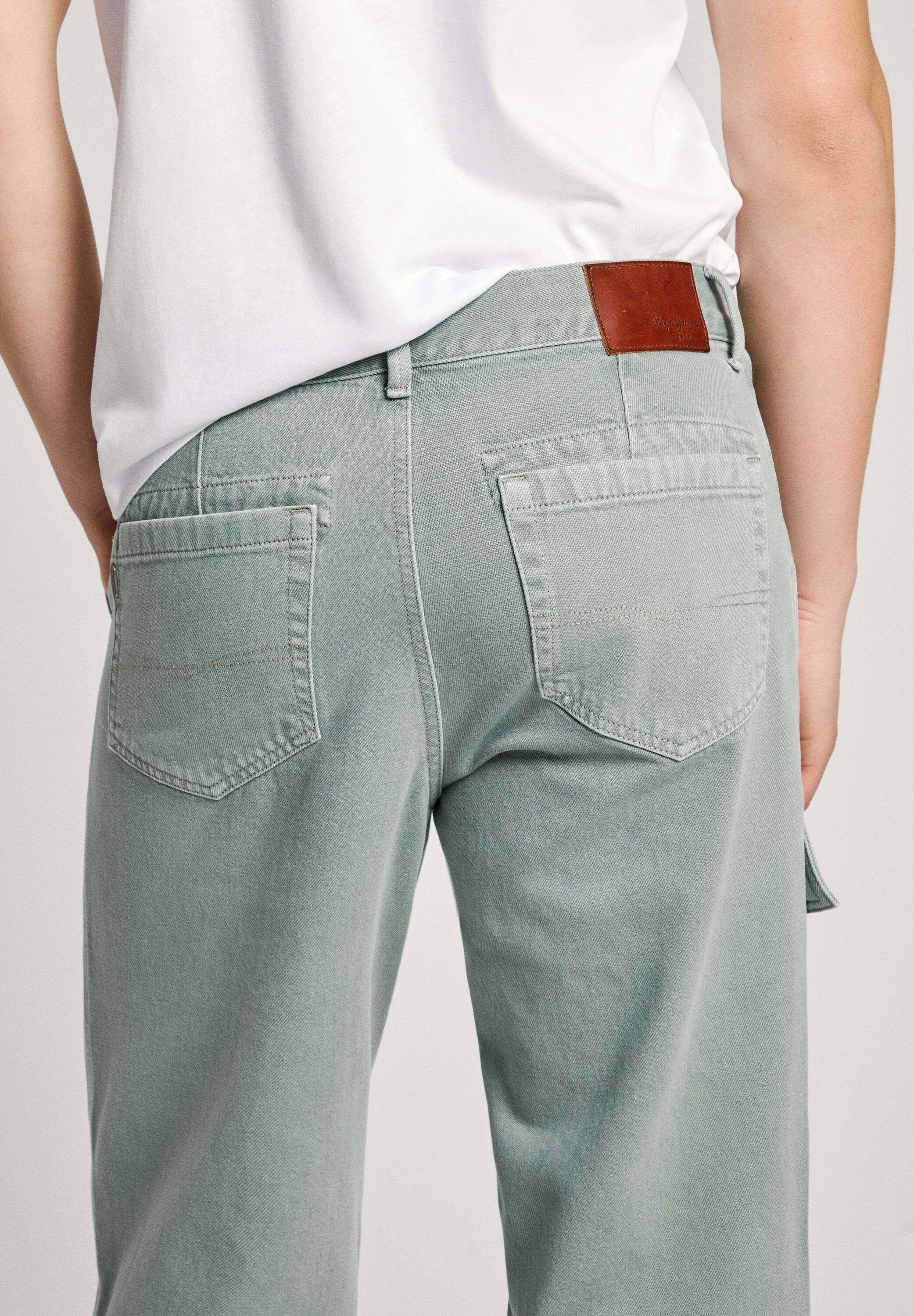 Pepe Jeans Caden Marsupio Verde Militare 27x12x8 Cm | Poliestere Con Cerniere Gialle E Cinghie Regolabili