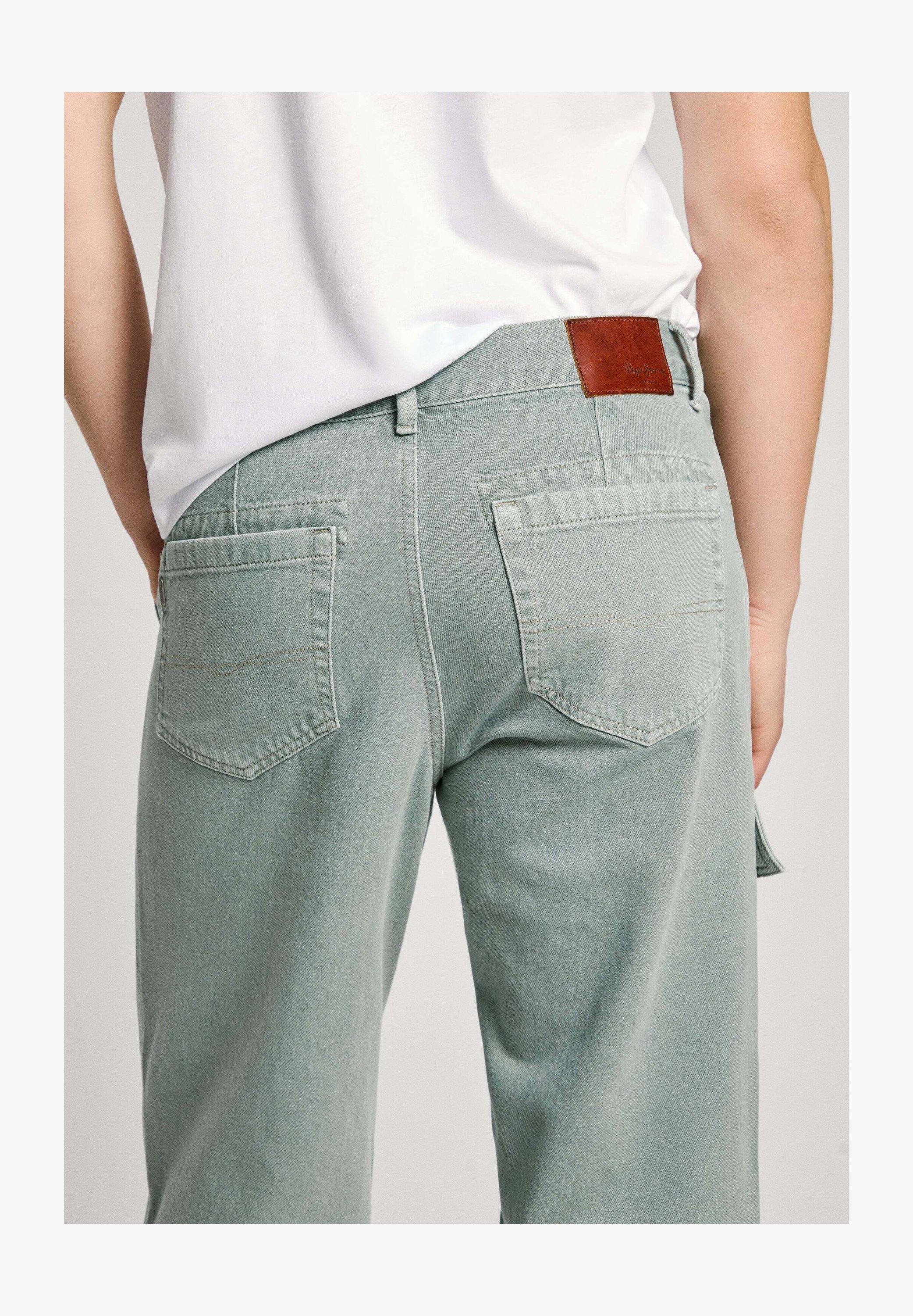 Pepe Jeans Caden Marsupio Verde Militare 27x12x8 Cm | Poliestere Con Cerniere Gialle E Cinghie Regolabili