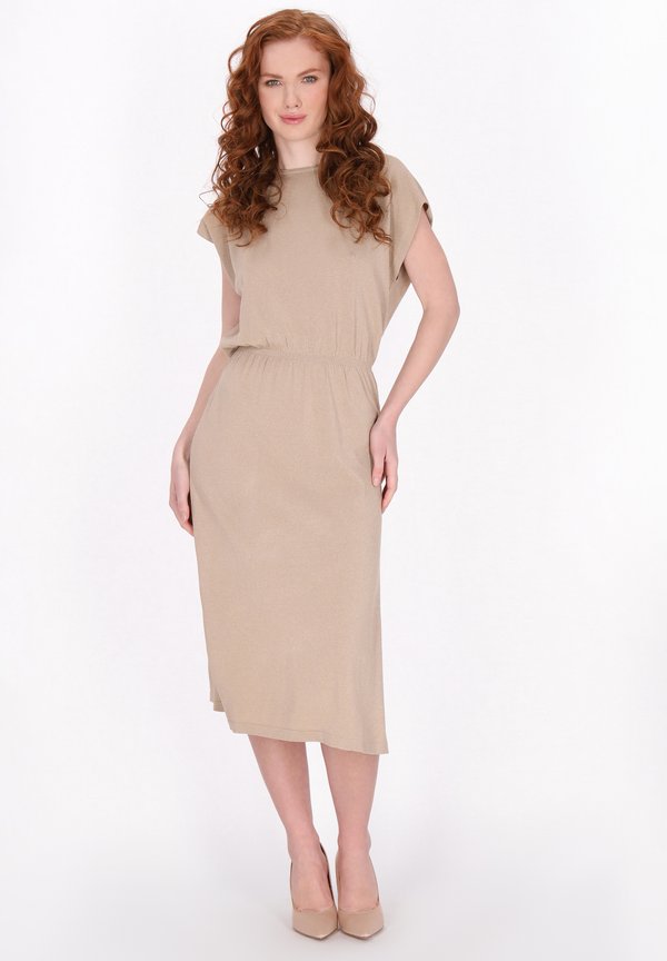 Strickkleid - beige