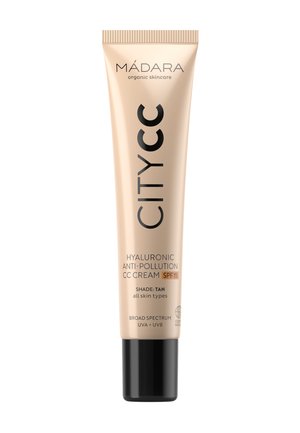 MÁDARA CITYCC HYALURONIC ANTI-POLLUTION CC CREAM SPF15 - CC Cream - tan