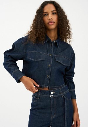 Overhemdblouse - rinse denim