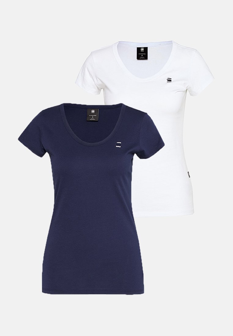 G-Star T-shirt basic donkerblauw