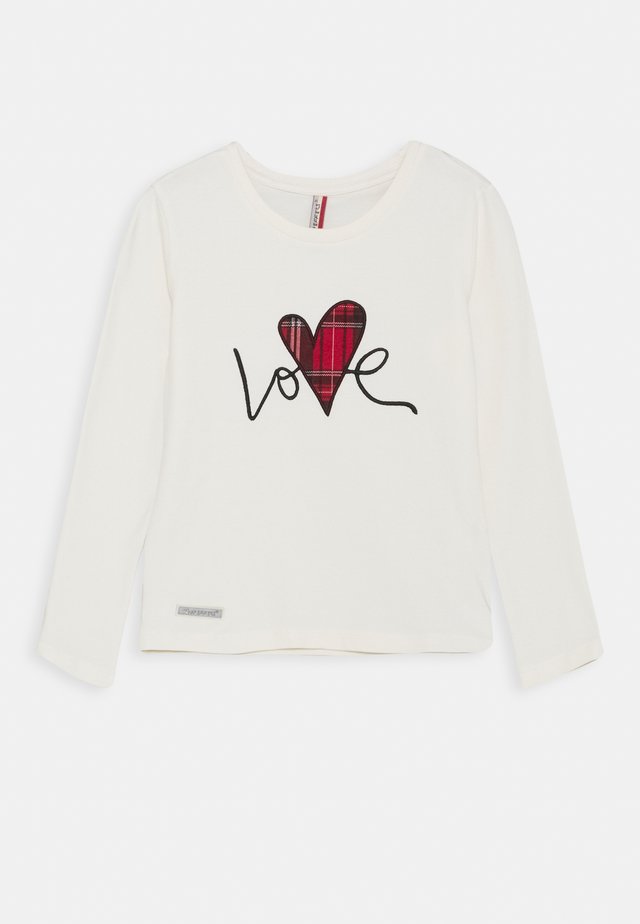 GIRLS LONGSLEEVE LOVE - T-shirt à manches longues - creme