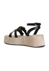 CAFèNOIR Sandali con plateau - black