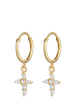 CLASSIC CROSS - Ohrringe - gold-coloured