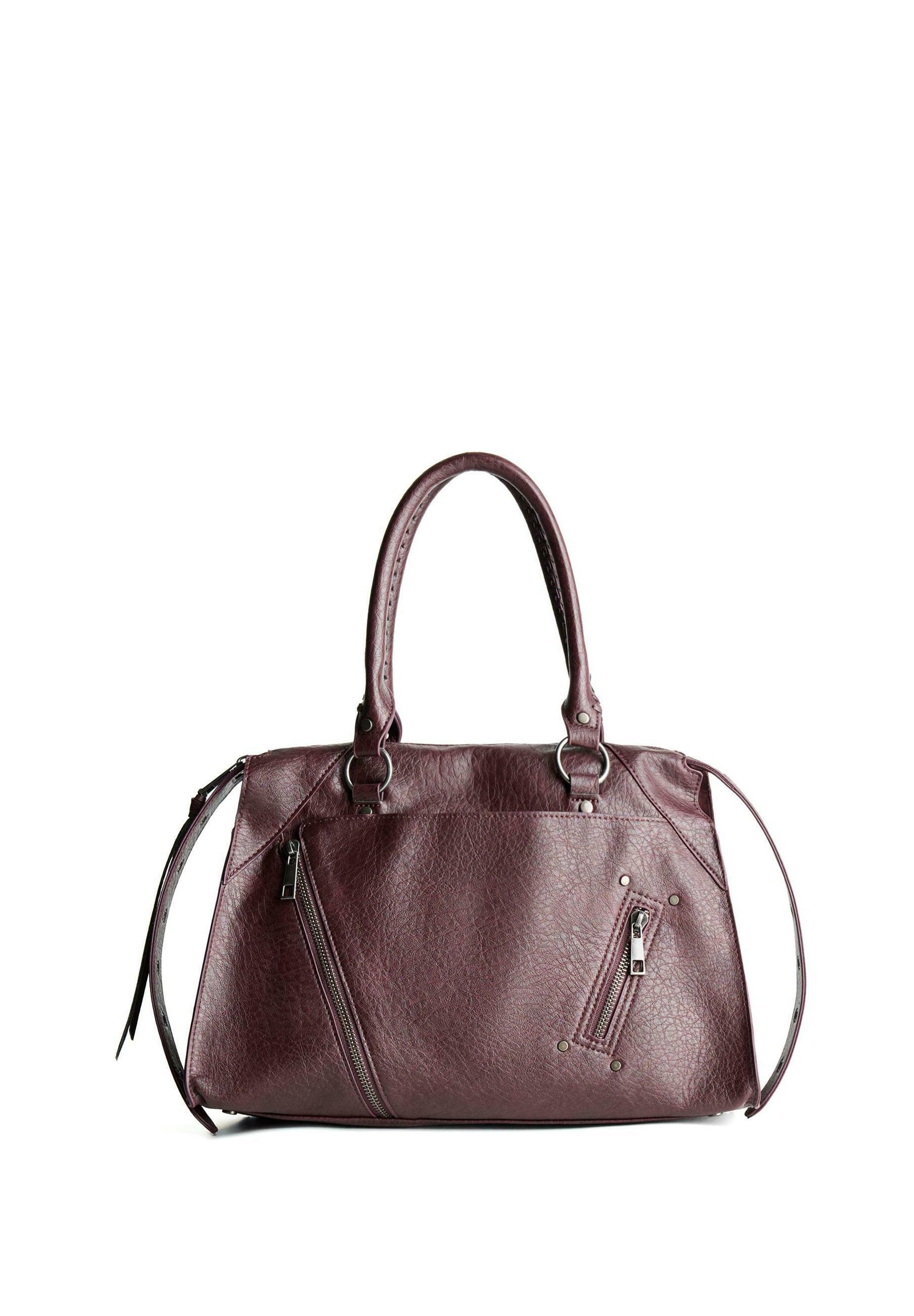 Bershka BIKER Borsa a mano bordeaux