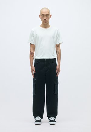 PANTS - Παντελόνι cargo - black