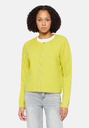 Strickjacke - neon yellow