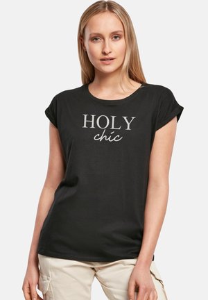 ROLL UP HOLCHI - Print T-shirt - black