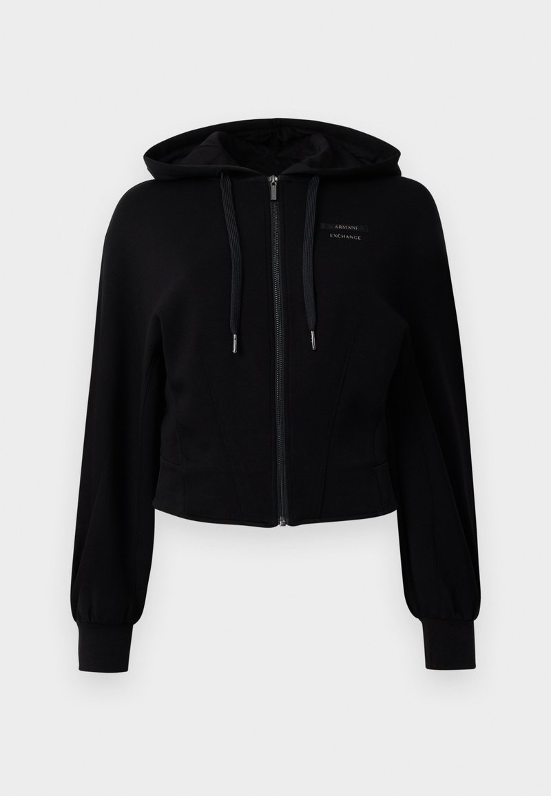 Armani Exchange Sweater met rits zwart