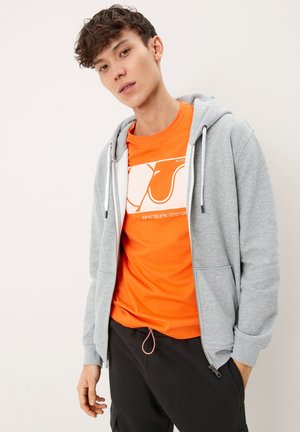 QS, JAS - Sweatjacke - grey melange
