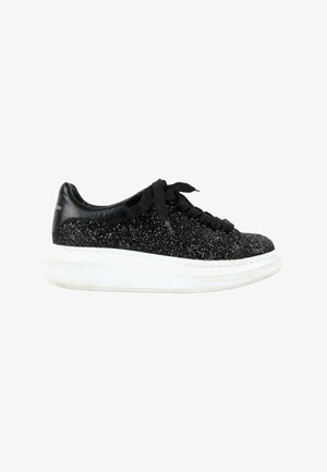 Alexander McQueen, OVERSIZE GLITTER TRAINERS BLACK - Baskets basses - black
