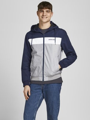 JJERUSH BLOCKING HOOD - Lichte jas - navy blazer