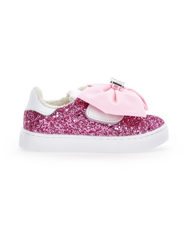GLITTER CON FIOC - Sneaker low - rosa fairy
