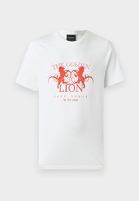 GOLDEN LION GRAPHIC - T-shirt print - white
