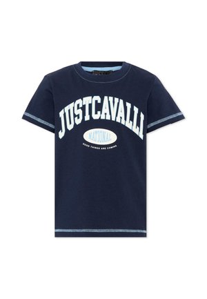 Just Cavalli, - T-shirt z nadrukiem