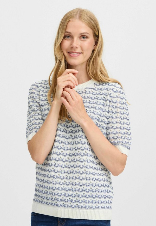 FRLILJE - Print T-shirt - vintage indigo mix