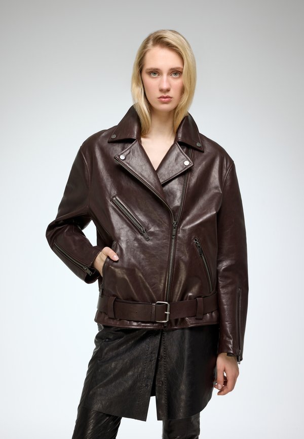 MARIELLE - Lederjacke