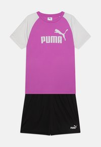 Puma - LOGO TEE AND SHORTS UNISEX SET - Bluză sport - wild berry Imagine miniatură 1