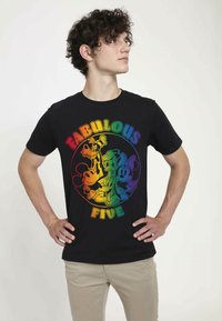 Disney MICKEY MOUSE PRIDEFUL FIVE UNISEX - Camiseta estampada - black