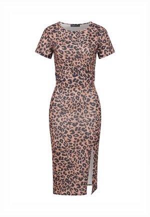 Cloud 5ive, MIDI DRESS - Etui-jurk - brown/black