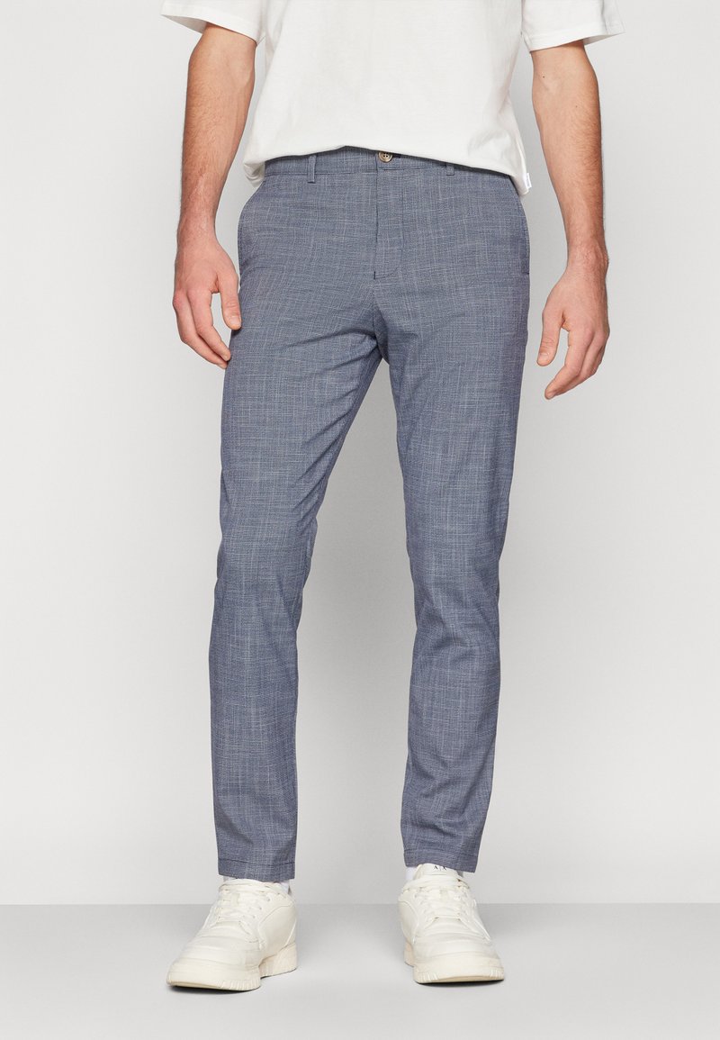 Selected Homme SLHSLIM ROBERT PANTS - Chino hlače - navy blazer/houndstooth