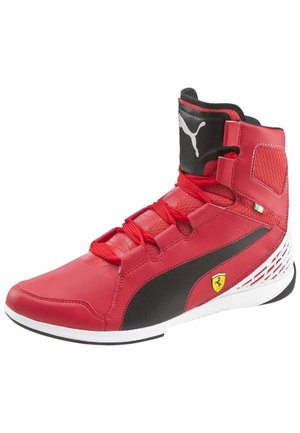 Puma FERRARI VALOROSSO MID SF - Sneakers alte - rosso corsa/black/white