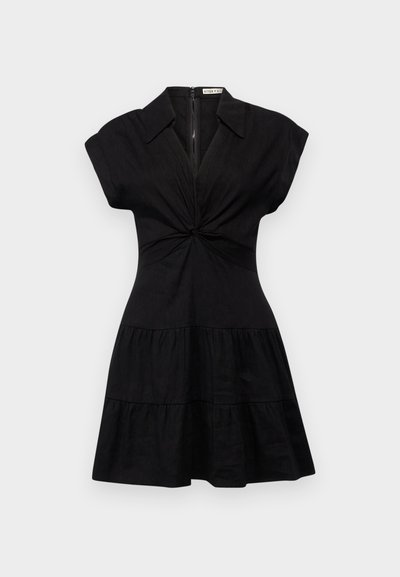 Alice + Olivia MILA DEEP TWIST MINI DRESS - Kreklkleita - black