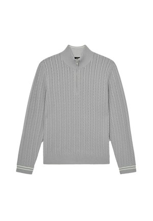REGULAR FIT - TUSCANO HALF-CABLE  - Svetrík - soft blue
