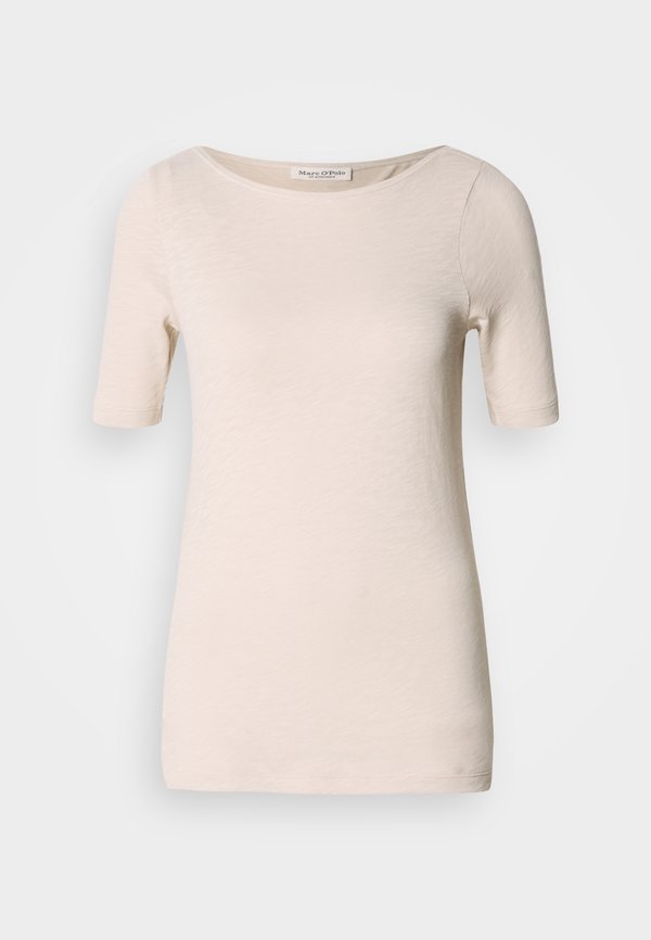 SHORT SLEEVE BOAT NECK - Basic T-shirt - silky stone4