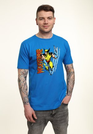 X MEN WOLVIE CLAW FLIP - Camiseta estampada - bright blue