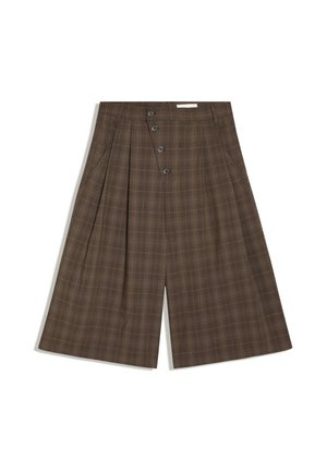 Bershka, BUTTON CULOTTE - Short - dark brown