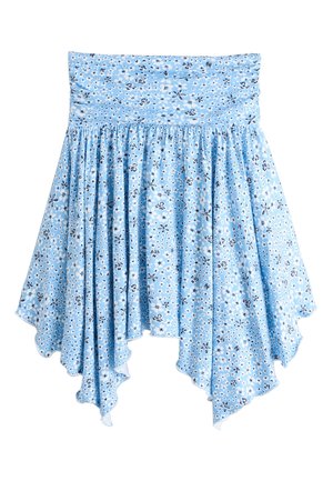 Next REGULAR FIT - HANKY HEM SKIRT . - A-snit nederdel - blue ditsy